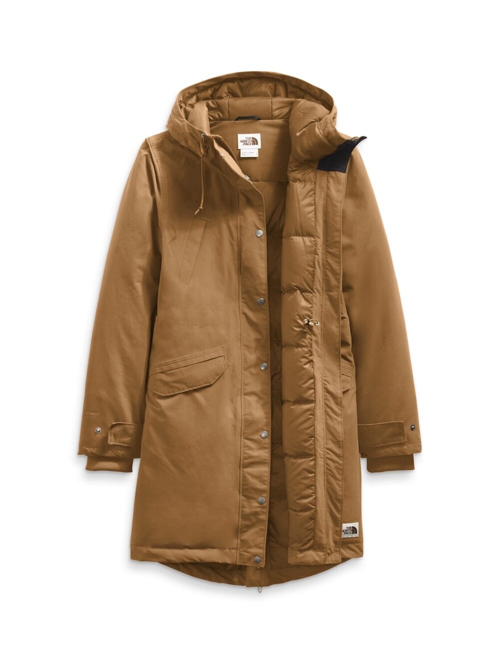NWT THE NORTH FACE Women's Snow Down Parka, Utility Brown, XL (MSRP $350)